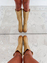 Load image into Gallery viewer, Jaime Casual Western Knee Boots - Banana
