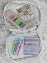 Load image into Gallery viewer, Miriam Blue Patchwork Bible Cover