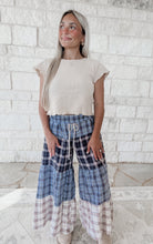 Load image into Gallery viewer, Farmers Market Date Plaid Relaxed Patchwork Pants