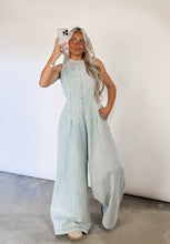 Load image into Gallery viewer, Just Like We Planned Wide Leg Denim Jumpsuit