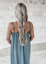 Load image into Gallery viewer, Heavenly Glow Olive Ruffle Maxi