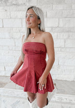 Load image into Gallery viewer, Have It Your Way Merlot Tube Mini Dress