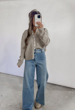 Load image into Gallery viewer, Cared For You Marled Knit Sweater Cardigan- Mocha