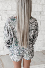 Load image into Gallery viewer, Fresh Start Henley Camo Short Set (FINAL SALE)