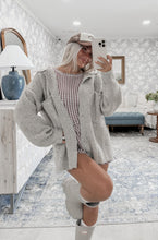 Load image into Gallery viewer, Feeling Like Myself Button Down Collared Sweater Jacket - Oatmeal (FINAL SALE)
