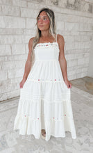 Load image into Gallery viewer, All American Embroidered Tiered Maxi - Ecru