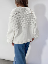 Load image into Gallery viewer, Still Thinking About It Chunky Cardigan - Cream/Brown
