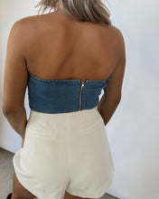 Load image into Gallery viewer, The Trendy Girl Denim Corset Top