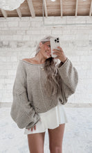 Load image into Gallery viewer, Ready For Whatever Ribbed Drop Sleeve Sweater - Olive