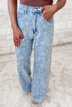 Load image into Gallery viewer, My Turn Floral Garden Printed Baggy Jeans