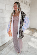 Load image into Gallery viewer, Moonchild Sunday Long Sleeve Floral Printed Berber Sweater Cardigan Top