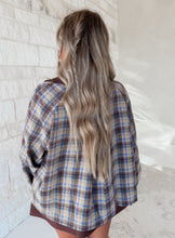 Load image into Gallery viewer, Open Season Plaid Jacket Contrast Faux Suede Collar