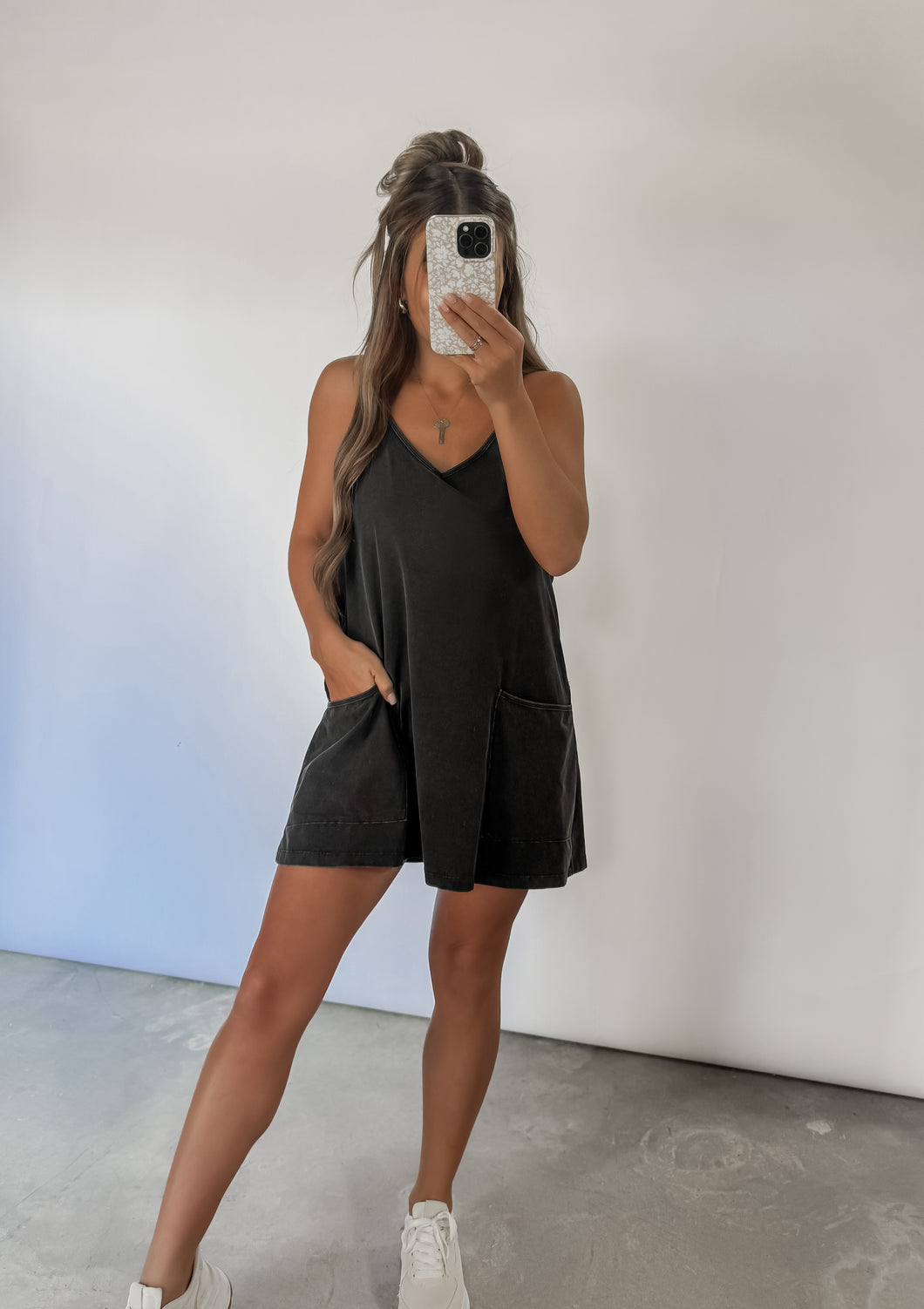 Sadie Mini Dress w/ Built in Romper Lining