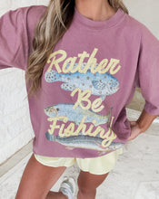 Load image into Gallery viewer, Rather Be Fishing Boxy Tee - Mauve