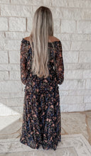 Load image into Gallery viewer, Happened So Sweetly Smocked Floral Maxi - Midnight