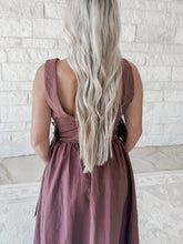 Load image into Gallery viewer, Pretty Little Thing Bow Detail Midi Dress - Brown