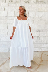 Moonstone Flutter Sleeve Midi (FINAL SALE)