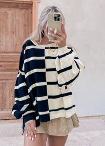 November Night Striped Sweater