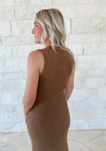 Load image into Gallery viewer, Megan Chocolate Ribbed Maxi
