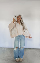 Load image into Gallery viewer, Back In Bloom Colorblock Floral Waffle Top - Blush