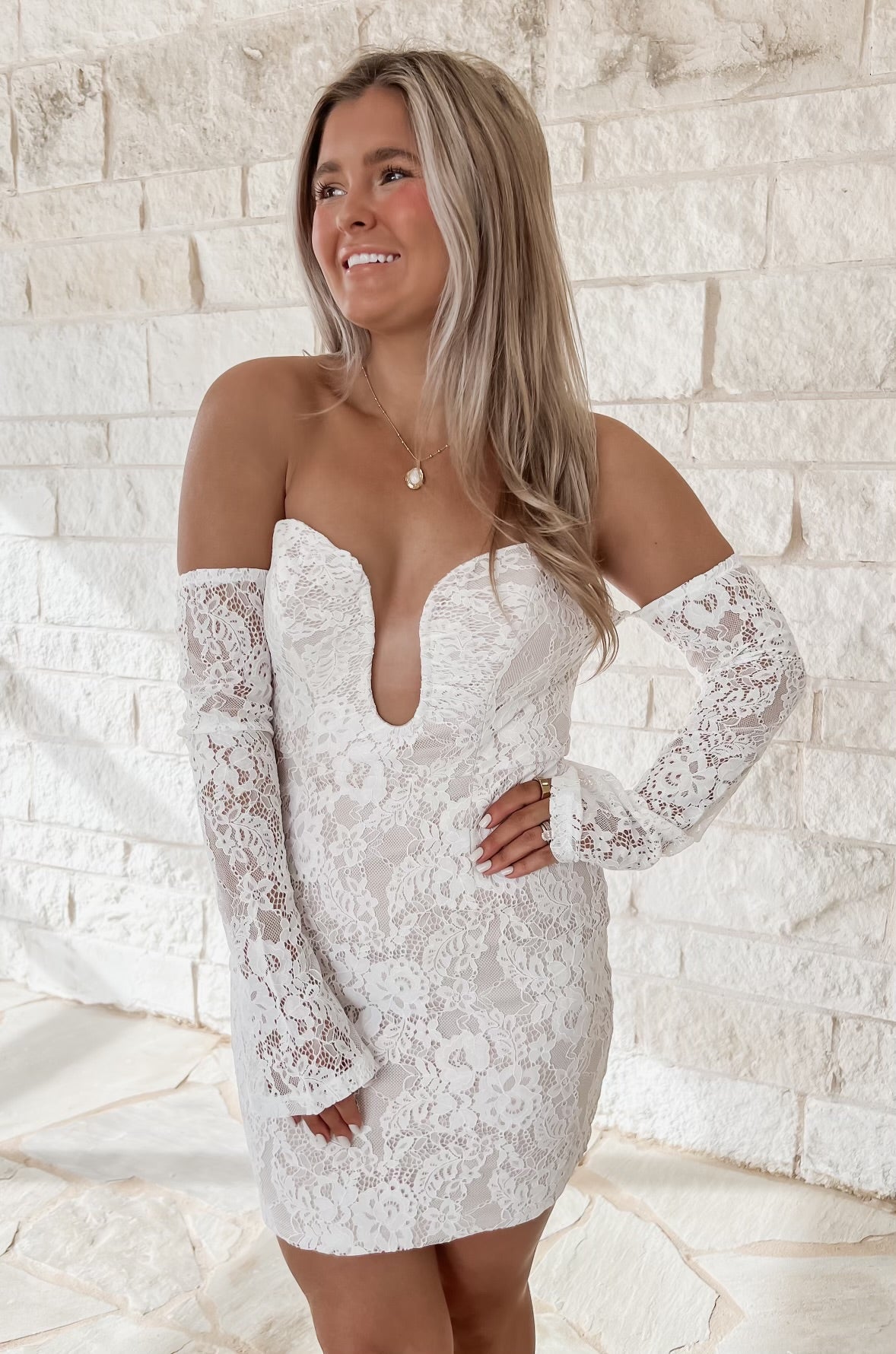 fairytale mini dress Fairytale Bride Lace Mini Dress