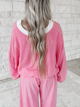 Load image into Gallery viewer, Just Beachy Reversible Twist - Front Top &amp; Drawstring Casual Lounge Striped Pant Set
