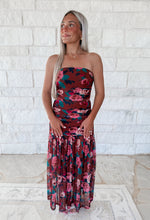 Load image into Gallery viewer, Selah Floral Strapless Midi Dress