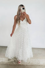 Load image into Gallery viewer, Forever In Love White Midi Dress