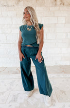 Load image into Gallery viewer, It All Worked Out Cross Top + Jogger Set - Teal