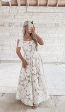 Load image into Gallery viewer, Still The One For You 3D Textured Lace A Line Maxi Dress - Cream (preorder - 2-3 week tat)