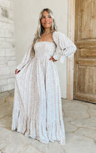 Load image into Gallery viewer, Happiness Awaits Floral Smocked Maxi