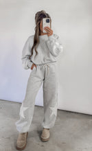 Load image into Gallery viewer, Make A Wish Star Patch Crewneck Sweatshirt + Jogger Set  - Gray