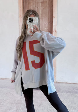 Vintage Number Oversized Sweatshirt