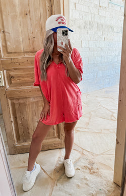 Serena Mineral Wash Romper