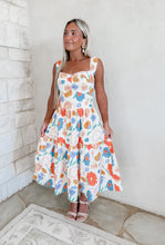 Load image into Gallery viewer, Follow My Lead Floral Denim Midi Dress