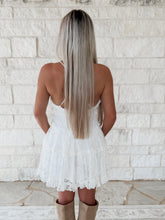 Load image into Gallery viewer, Fairytale Love White Lace Mini Dress