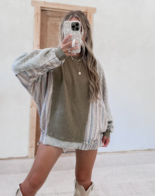 Cabin Weekend Mix Knit Top