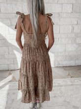 Load image into Gallery viewer, Turning The Page Rose Print Ruffled Midi Dress