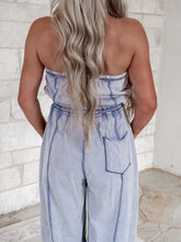 Load image into Gallery viewer, After Hours Mineral Wash Contrast Barrel Jumpsuit