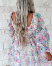 Load image into Gallery viewer, Gathered In Grace Square Floral Babydoll Mini Dress
