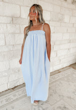 Load image into Gallery viewer, Stripe It Striped Sleeveless Midi - Ivory/D. Blue
