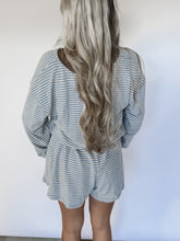 Load image into Gallery viewer, Line It Up Henley Romper