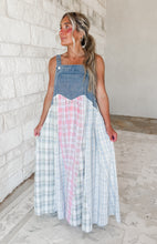 Load image into Gallery viewer, Anywhere and Everywhere Patchwork Pinafore Dress