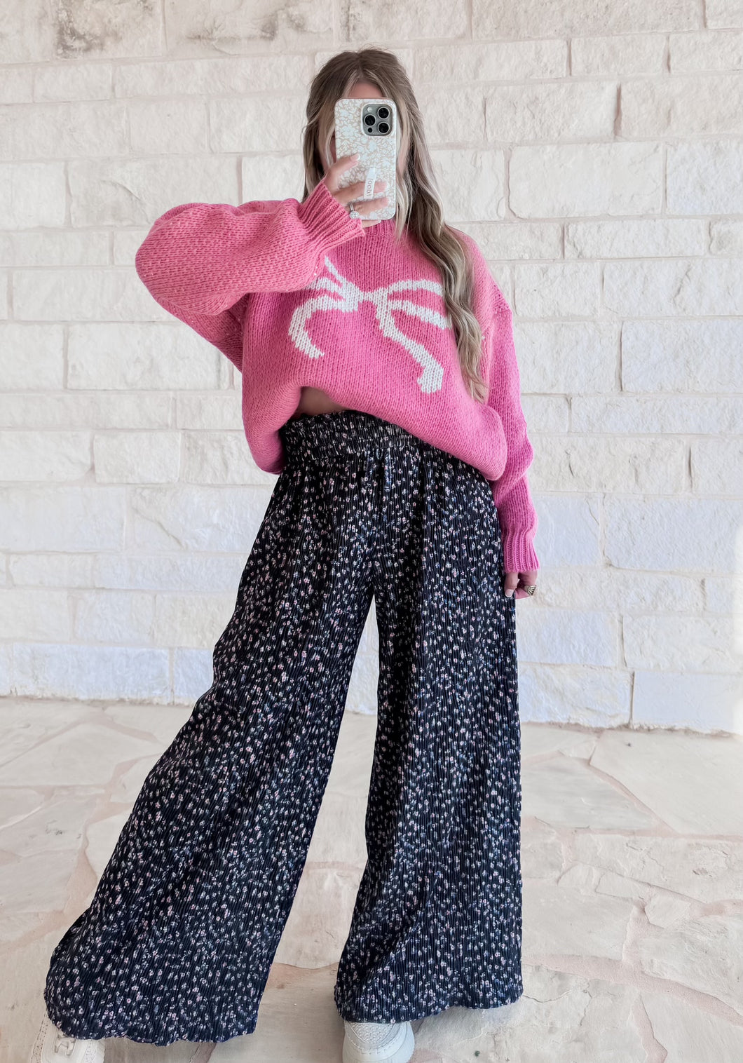 All In Pleated Floral Pants