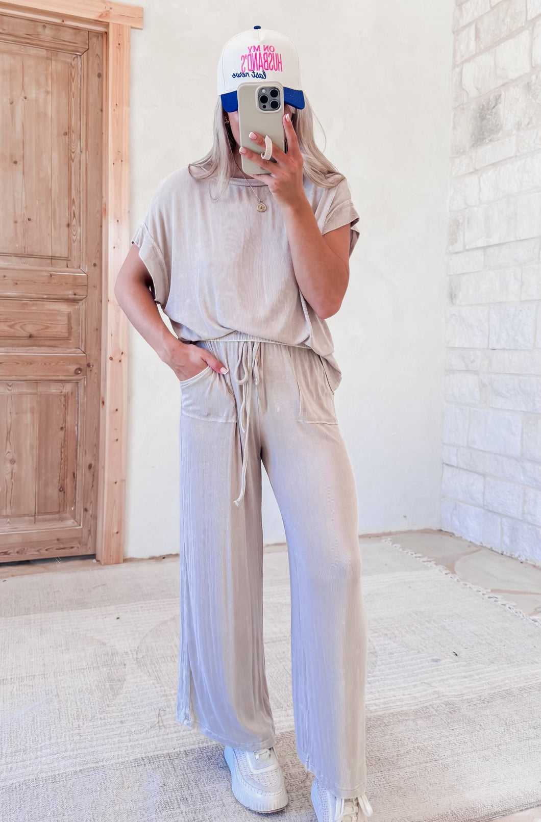 Couch Cozy Ribbed Pant Set