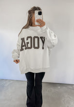 Load image into Gallery viewer, Pilates/Yoga Reversible Mockneck Sweatshirt - Brown