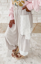 Load image into Gallery viewer, With The Grain Crochet Joggers - Almond
