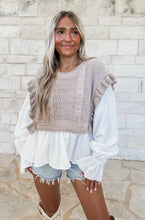 Load image into Gallery viewer, Elle Knitted Blouse - Latte