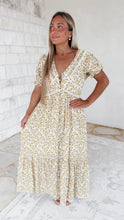 Load image into Gallery viewer, Tea For Two Floral Button Down Maxi Dress - Daffodil