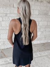 Load image into Gallery viewer, Made My Night Ribbed Black Dress